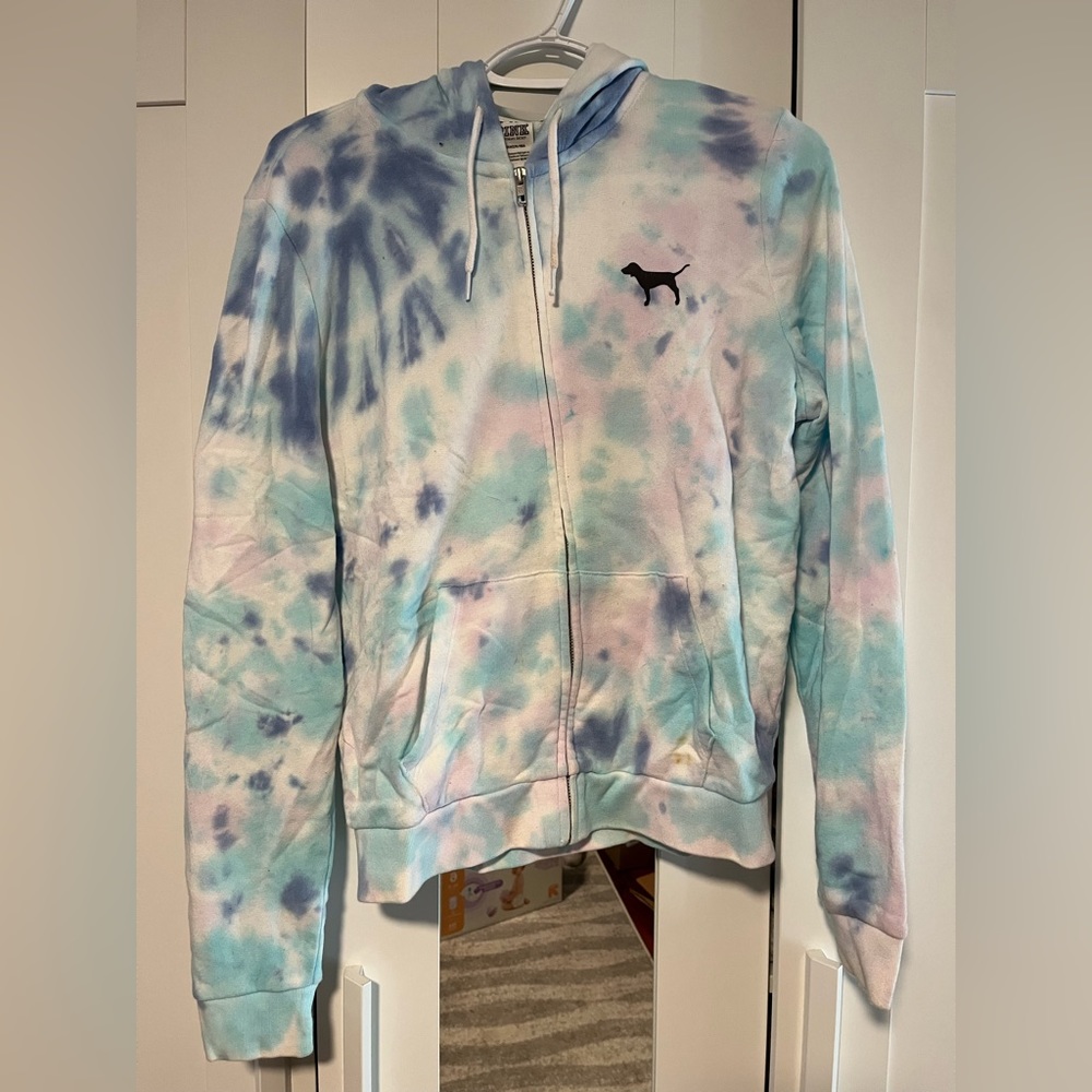 Small Tie Dye PINK Zip up